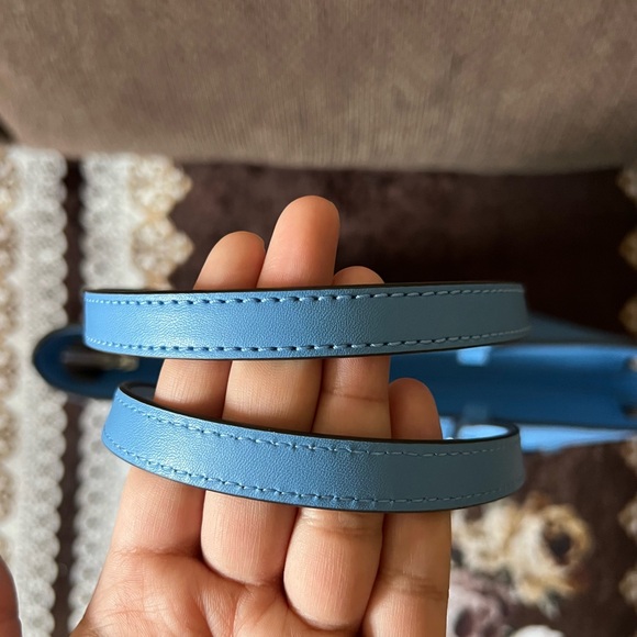 MICHAEL KORS South Pacific Blue Medium Silver-Tone Hardware Tote Handbag NWT - Picture 6 of 15